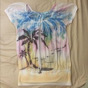 MOVING SALE- Sheer Palm Top